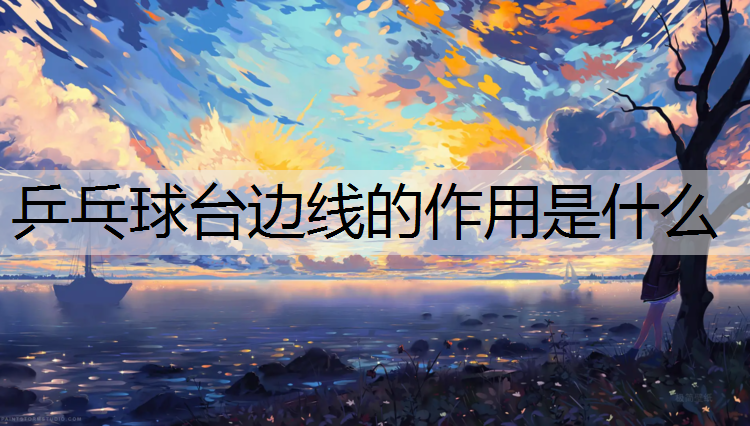 乒乓球台边线的作用是什么